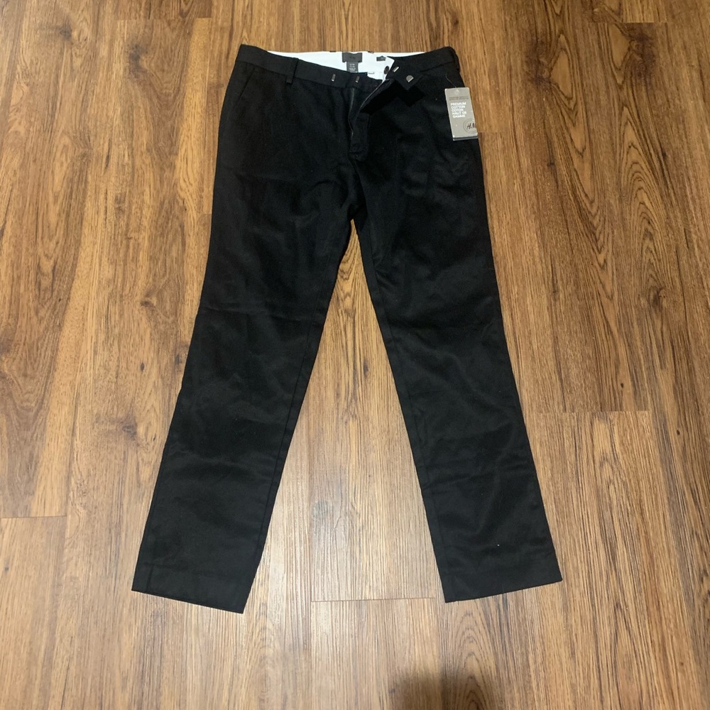 H&M Black Slim Fit Pants size 36L